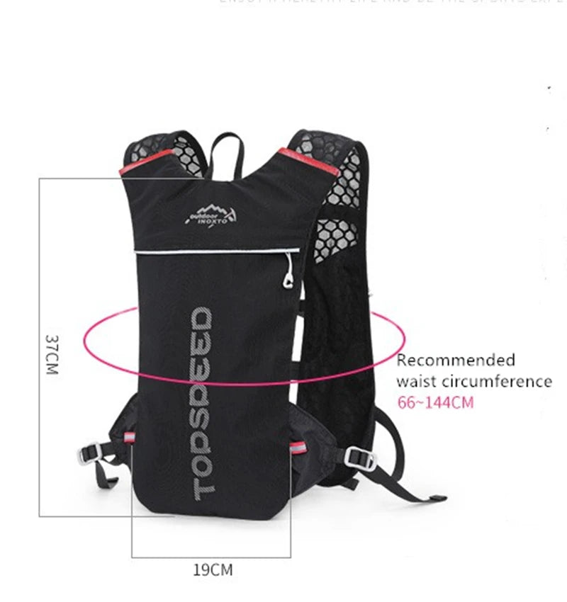 5L Ultralight Hydration Running Vest – Unisex Trail & Marathon Backpack with 17 oz Water Bottle