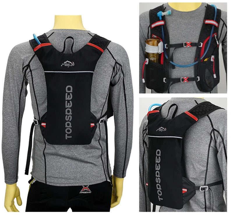 5L Ultralight Hydration Running Vest – Unisex Trail & Marathon Backpack with 17 oz Water Bottle
