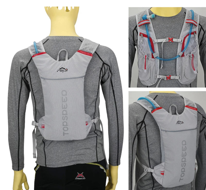5L Ultralight Hydration Running Vest – Unisex Trail & Marathon Backpack with 17 oz Water Bottle