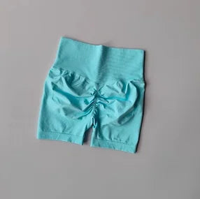 Peach Lift High-Waist Scrunch Sports Shorts – Women’s Seamless Quick-Dry Training Fit