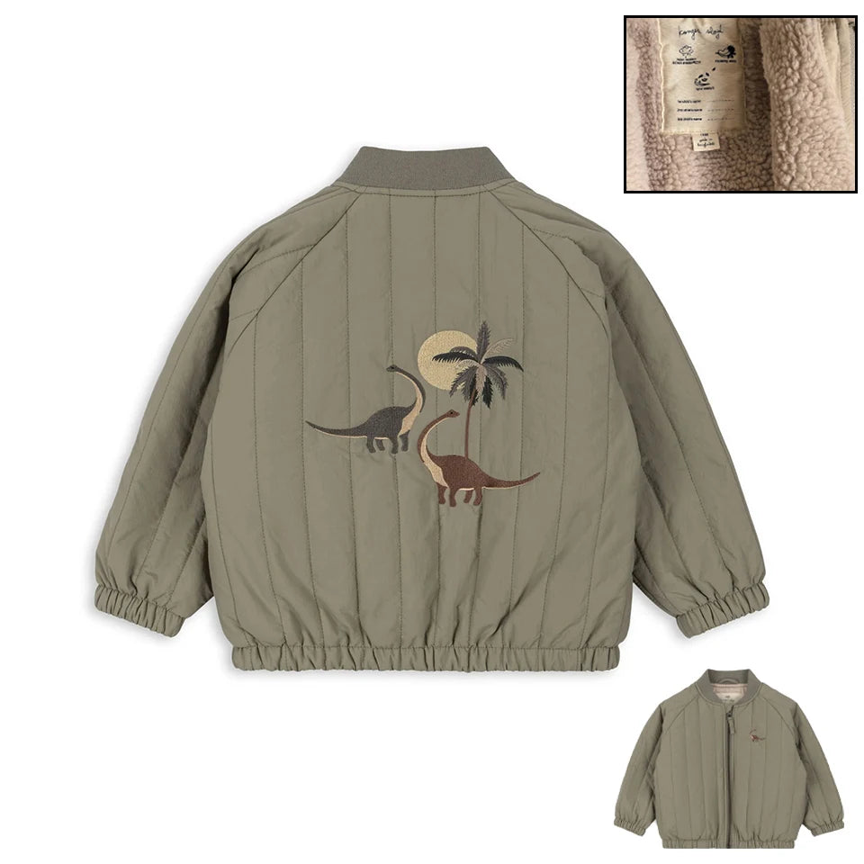 Kids Cartoon Fleece Jacket – Unisex Winter Lambswool Zip-Up Coat (18M–9Y)