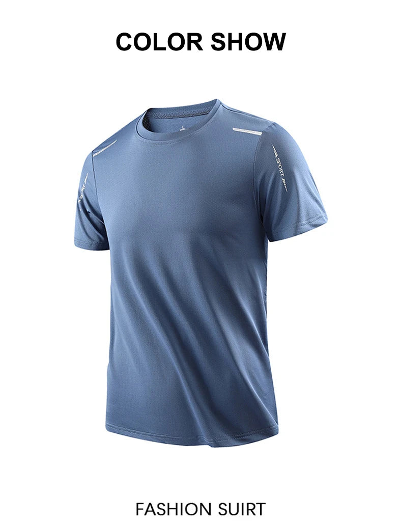 CHRLCK Men’s Quick-Dry Running & Outdoor Sports T-Shirt – Breathable Hiking, Fishing & Fitness Tee