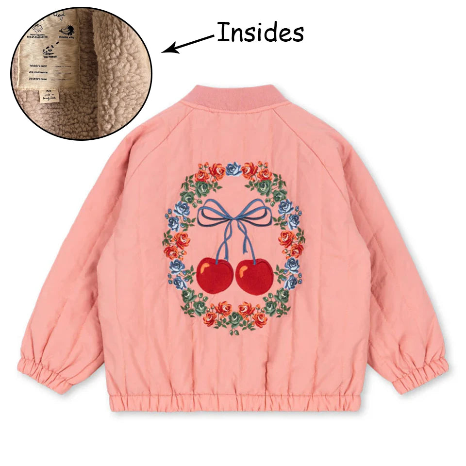 Kids Cartoon Fleece Jacket – Unisex Winter Lambswool Zip-Up Coat (18M–9Y)