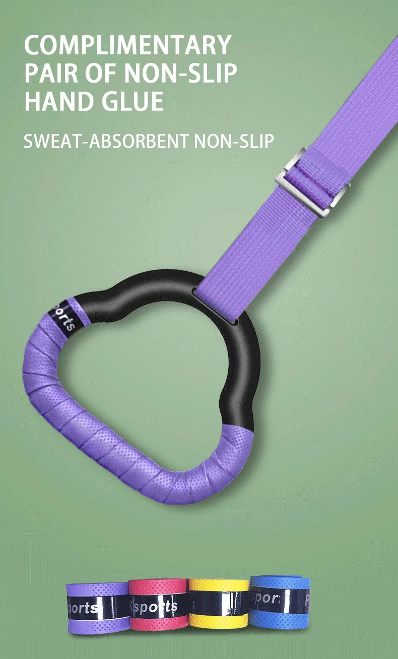 Gymnastics Rings for Kids & Adults – Non-Slip Adjustable Swing Straps for Pull-Ups & Home Fitness