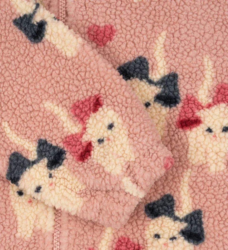 Kids Cartoon Fleece Jacket – Unisex Winter Lambswool Zip-Up Coat (18M–9Y)