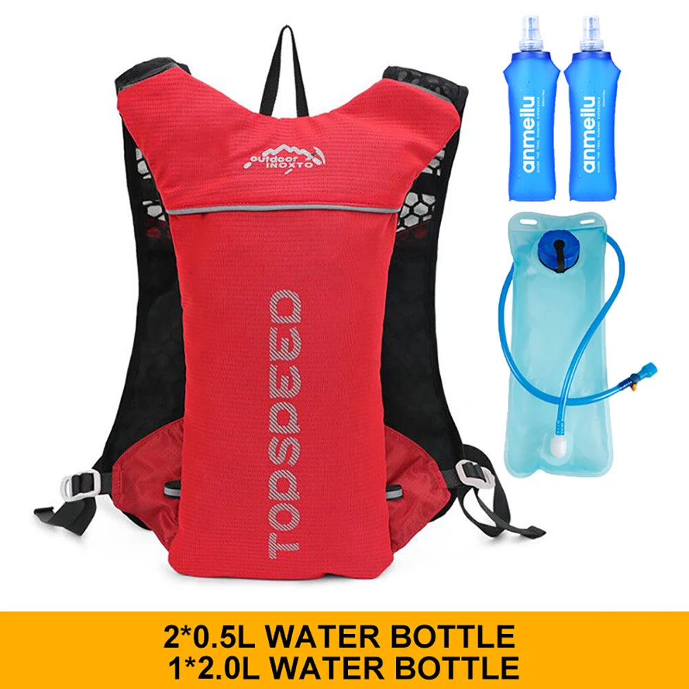 5L Ultralight Hydration Running Vest – Unisex Trail & Marathon Backpack with 17 oz Water Bottle