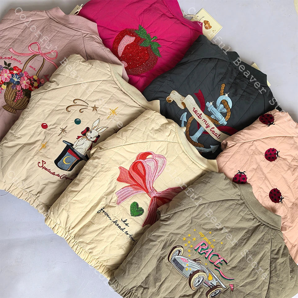 Kids Cartoon Fleece Jacket – Unisex Winter Lambswool Zip-Up Coat (18M–9Y)