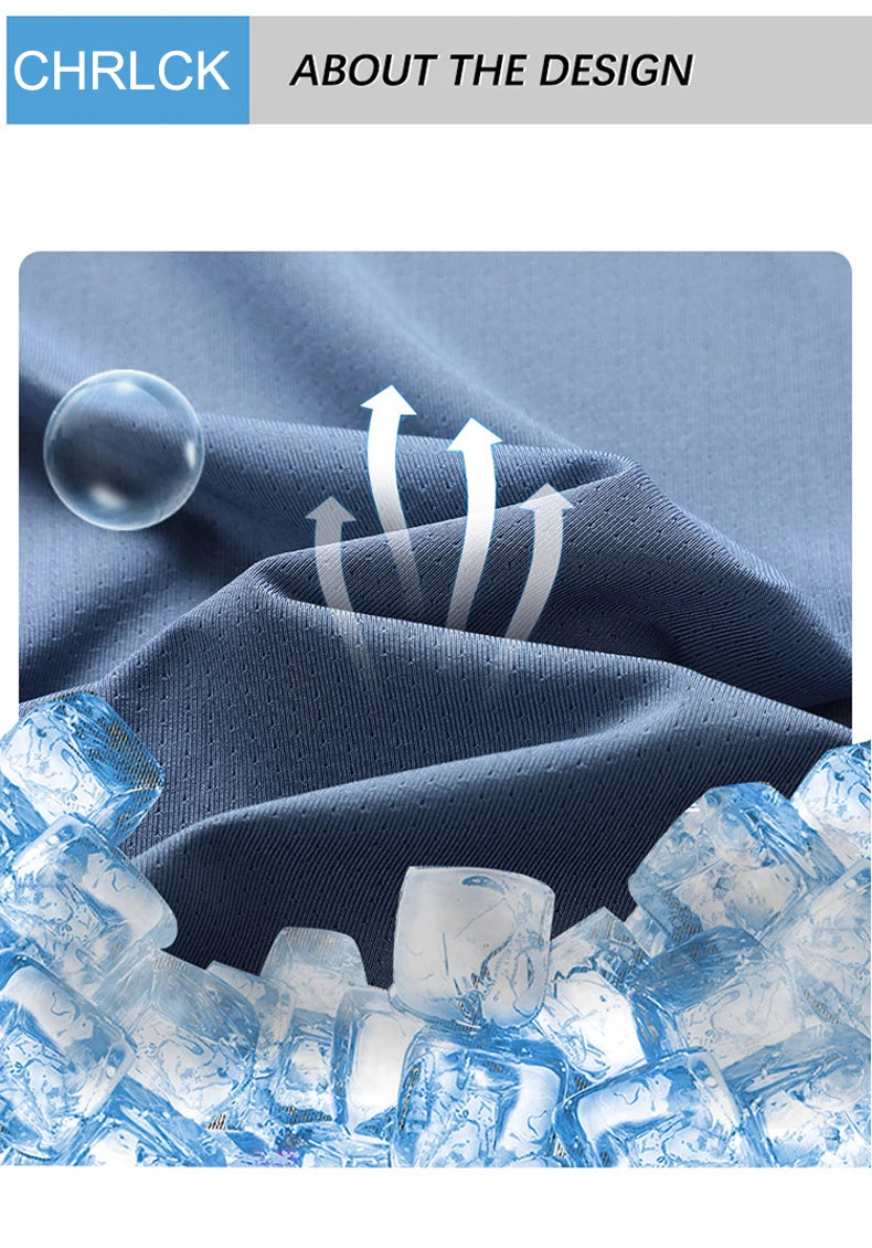 CHRLCK Men’s Quick-Dry Running & Outdoor Sports T-Shirt – Breathable Hiking, Fishing & Fitness Tee