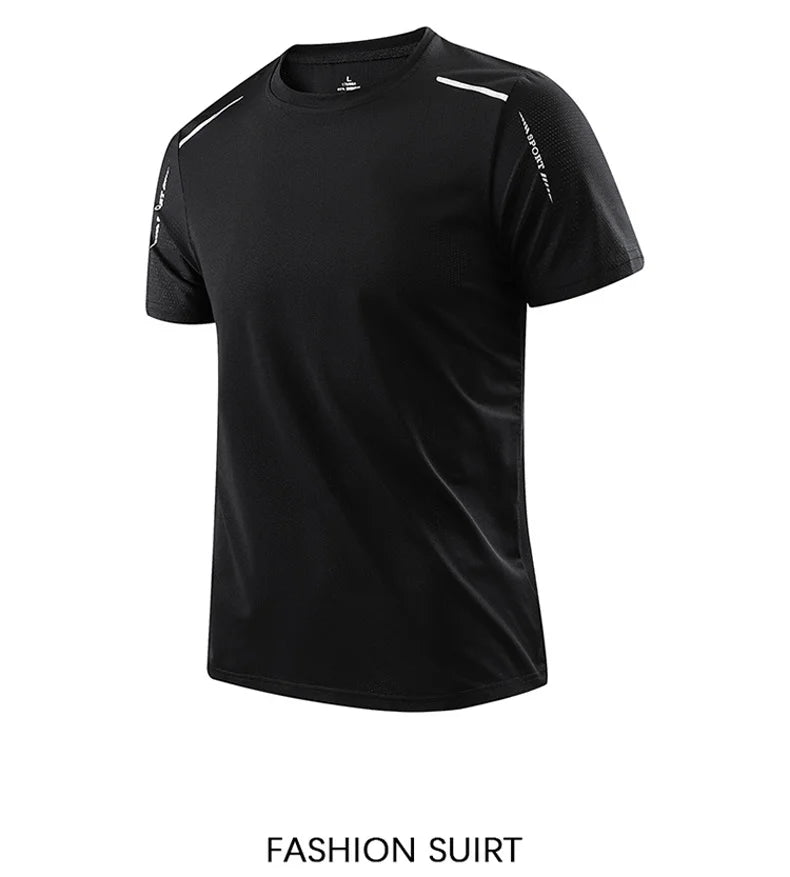 CHRLCK Men’s Quick-Dry Running & Outdoor Sports T-Shirt – Breathable Hiking, Fishing & Fitness Tee