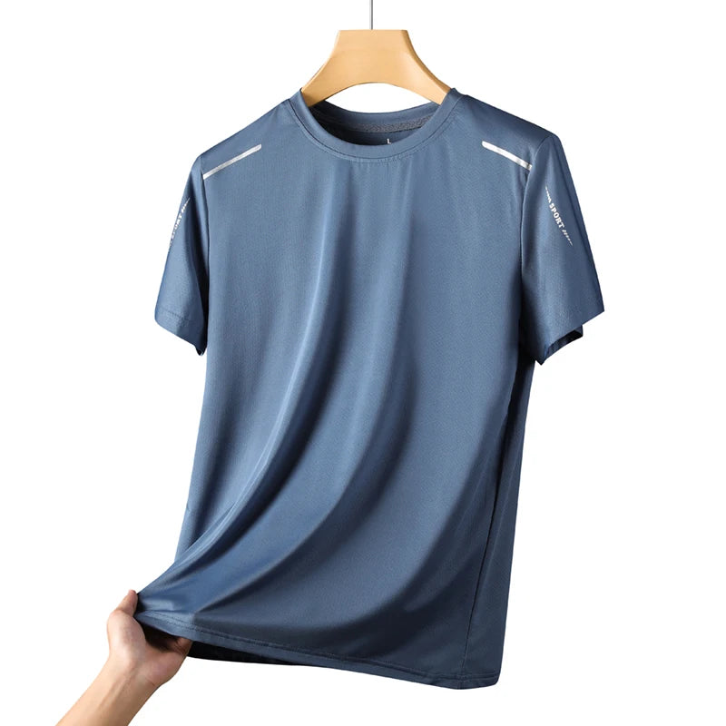 CHRLCK Men’s Quick-Dry Running & Outdoor Sports T-Shirt – Breathable Hiking, Fishing & Fitness Tee