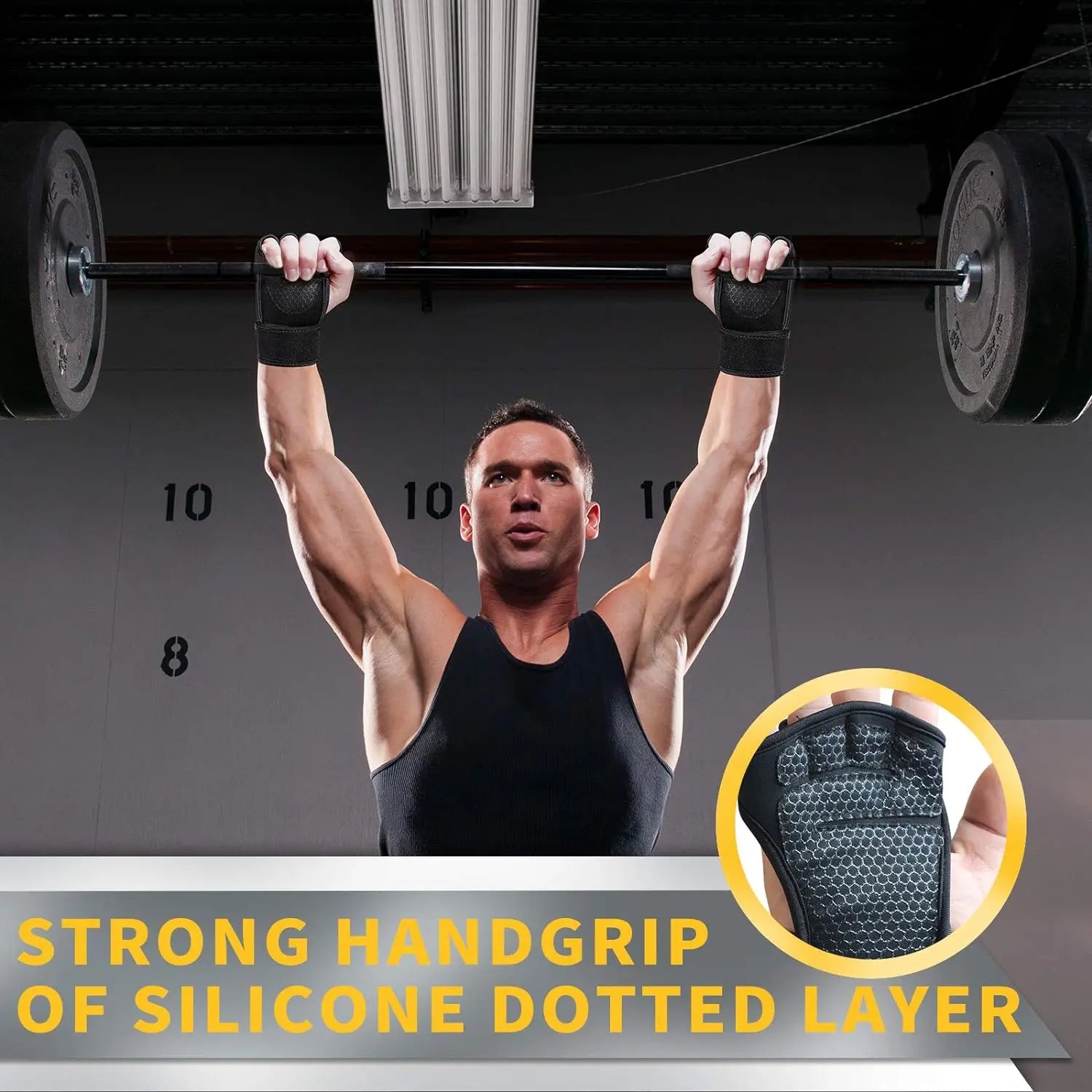 Gym Gloves for Men & Women – Weight Lifting, Bodybuilding, and Fitness Wristband Gloves