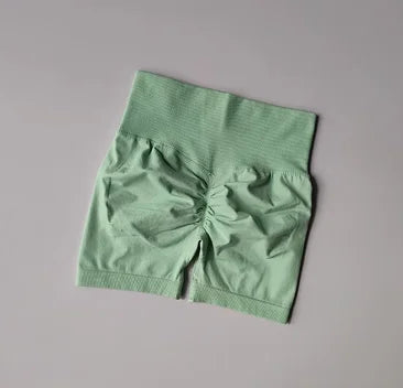 Peach Lift High-Waist Scrunch Sports Shorts – Women’s Seamless Quick-Dry Training Fit