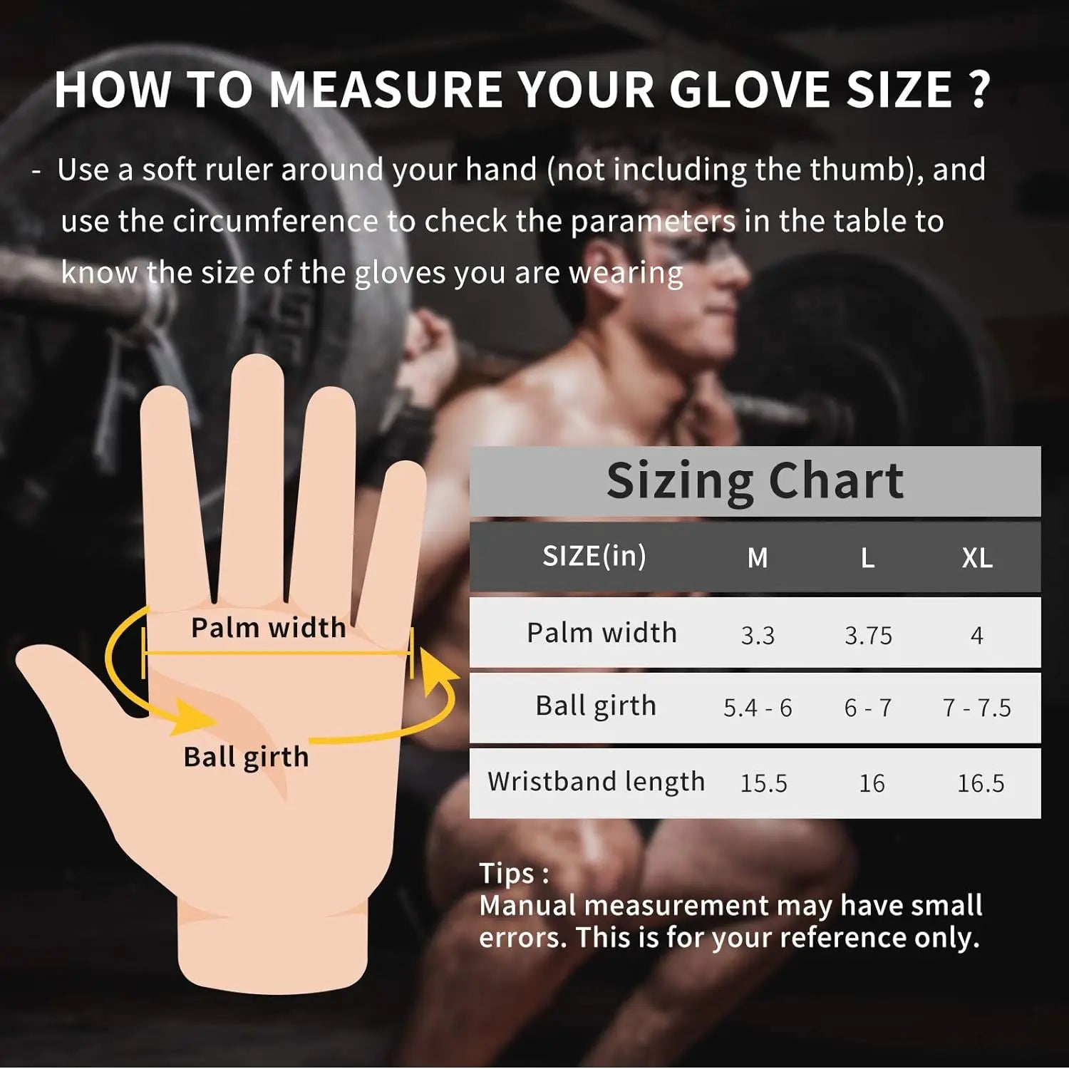Gym Gloves for Men & Women – Weight Lifting, Bodybuilding, and Fitness Wristband Gloves