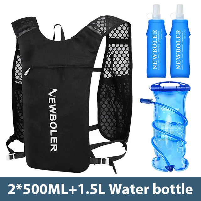NEWBOLER Breathable Hydration Vest – Lightweight Trail Running & Cycling Backpack