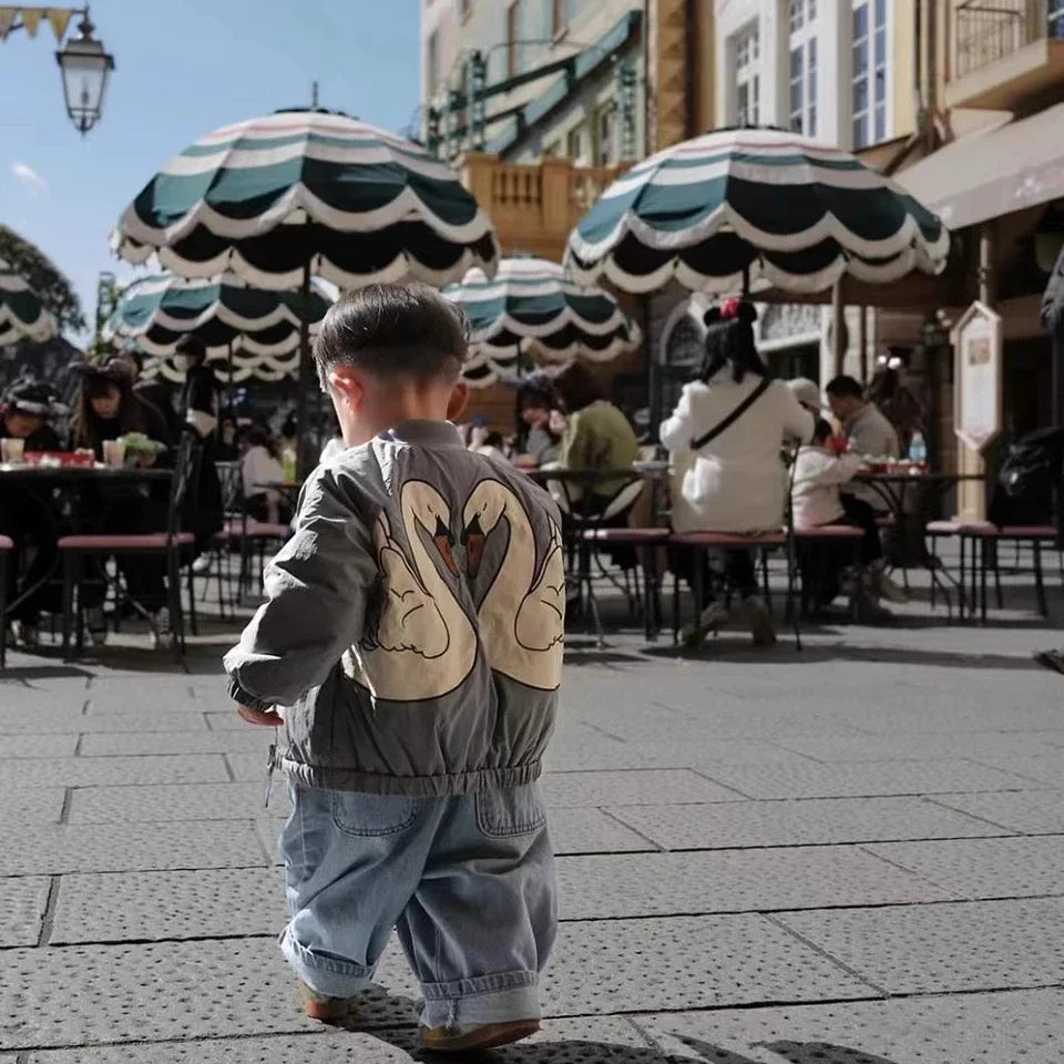 Kids Cartoon Fleece Jacket – Unisex Winter Lambswool Zip-Up Coat (18M–9Y)