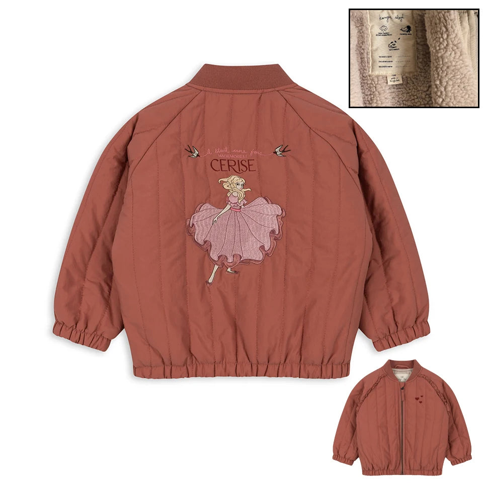 Kids Cartoon Fleece Jacket – Unisex Winter Lambswool Zip-Up Coat (18M–9Y)