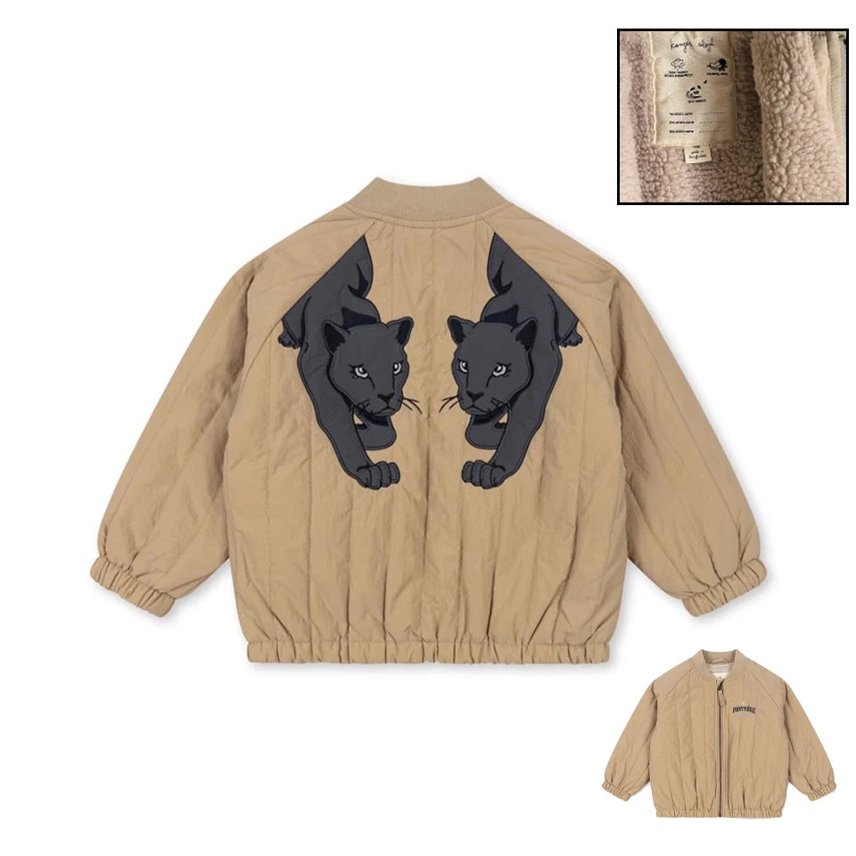 Kids Cartoon Fleece Jacket – Unisex Winter Lambswool Zip-Up Coat (18M–9Y)