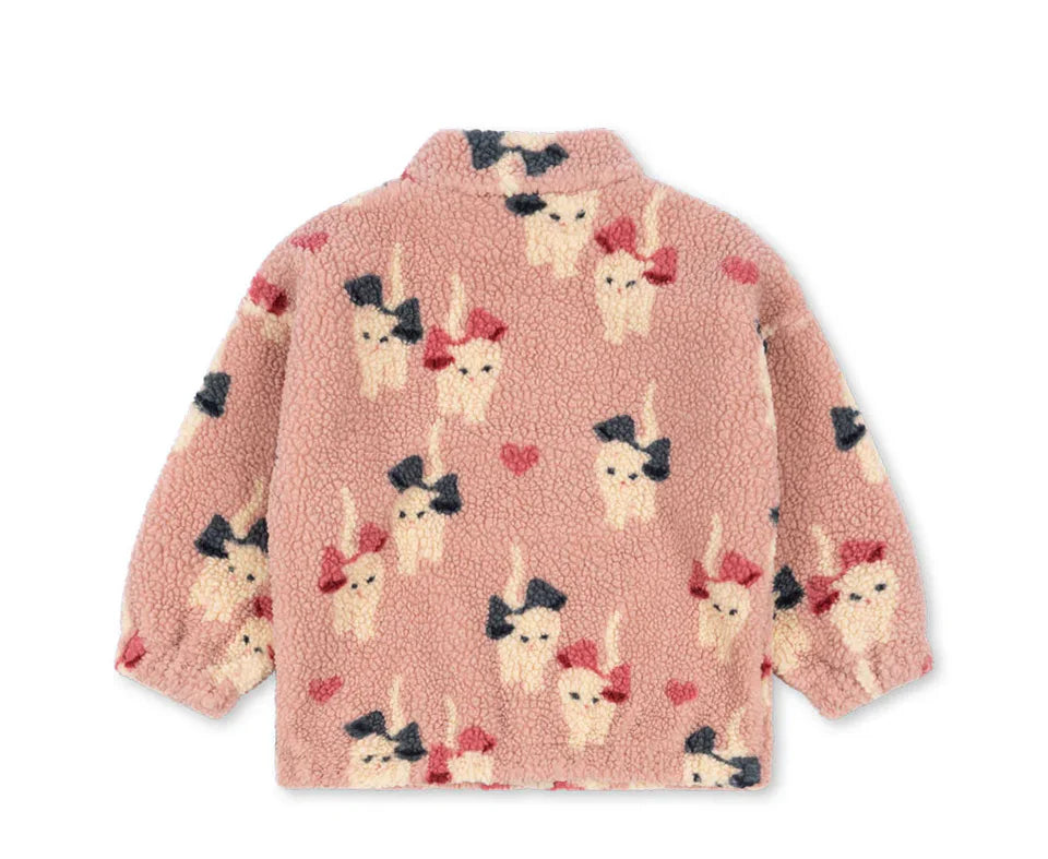 Kids Cartoon Fleece Jacket – Unisex Winter Lambswool Zip-Up Coat (18M–9Y)