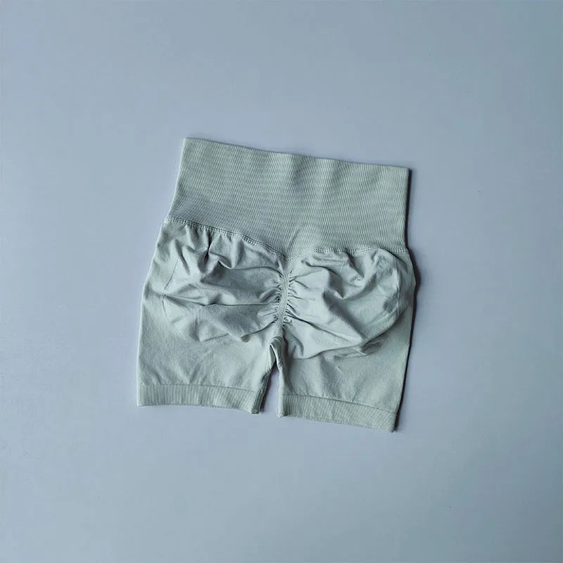 Peach Lift High-Waist Scrunch Sports Shorts – Women’s Seamless Quick-Dry Training Fit