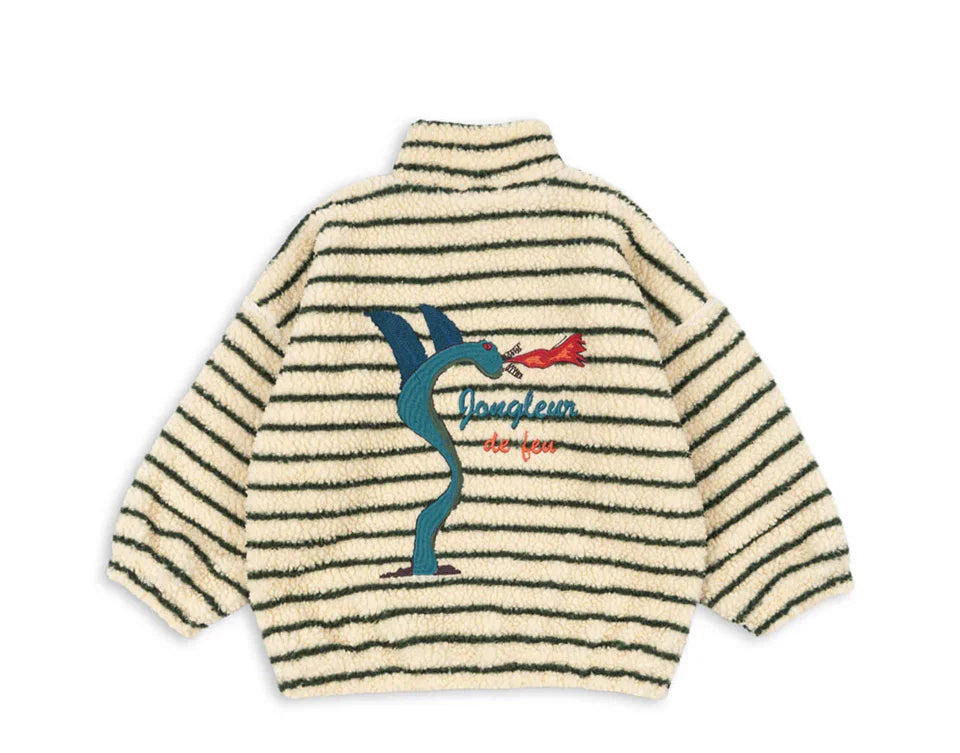 Kids Cartoon Fleece Jacket – Unisex Winter Lambswool Zip-Up Coat (18M–9Y)