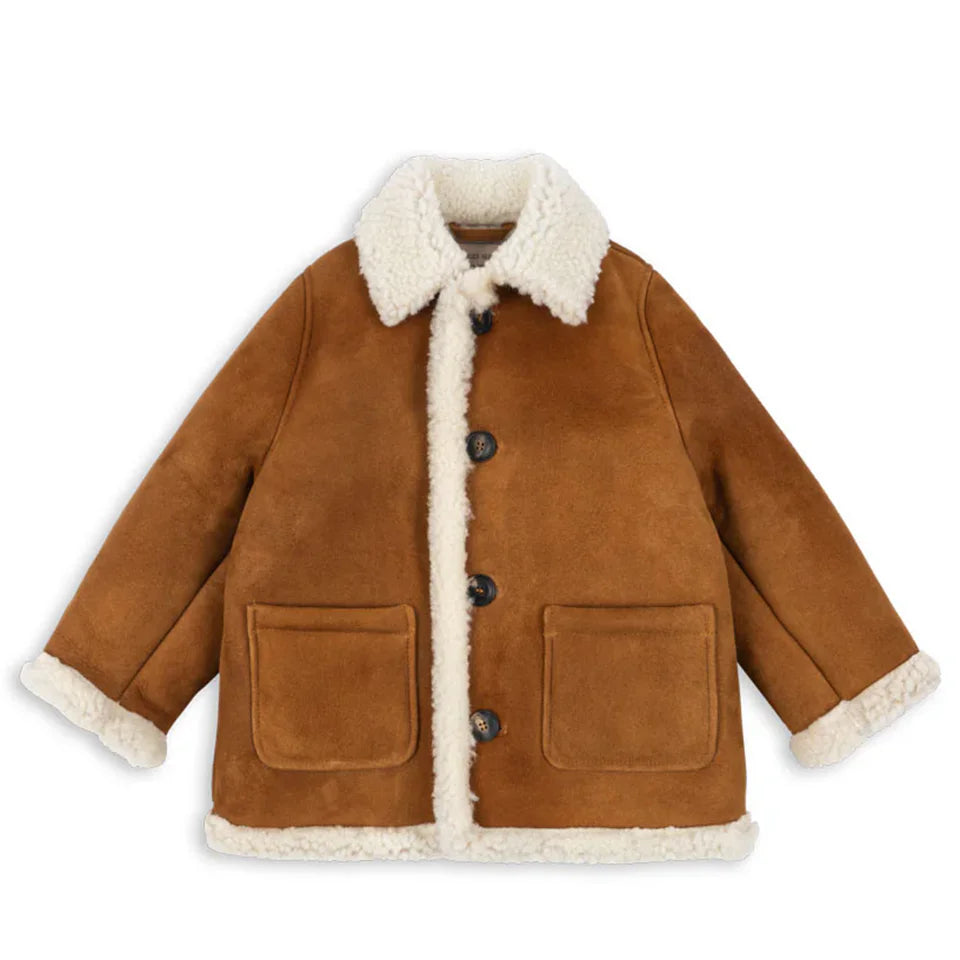 Kids Cartoon Fleece Jacket – Unisex Winter Lambswool Zip-Up Coat (18M–9Y)