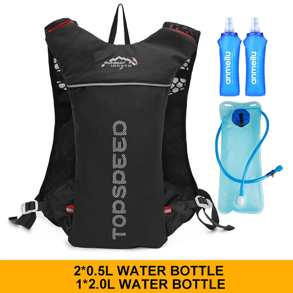 5L Ultralight Hydration Running Vest – Unisex Trail & Marathon Backpack with 17 oz Water Bottle
