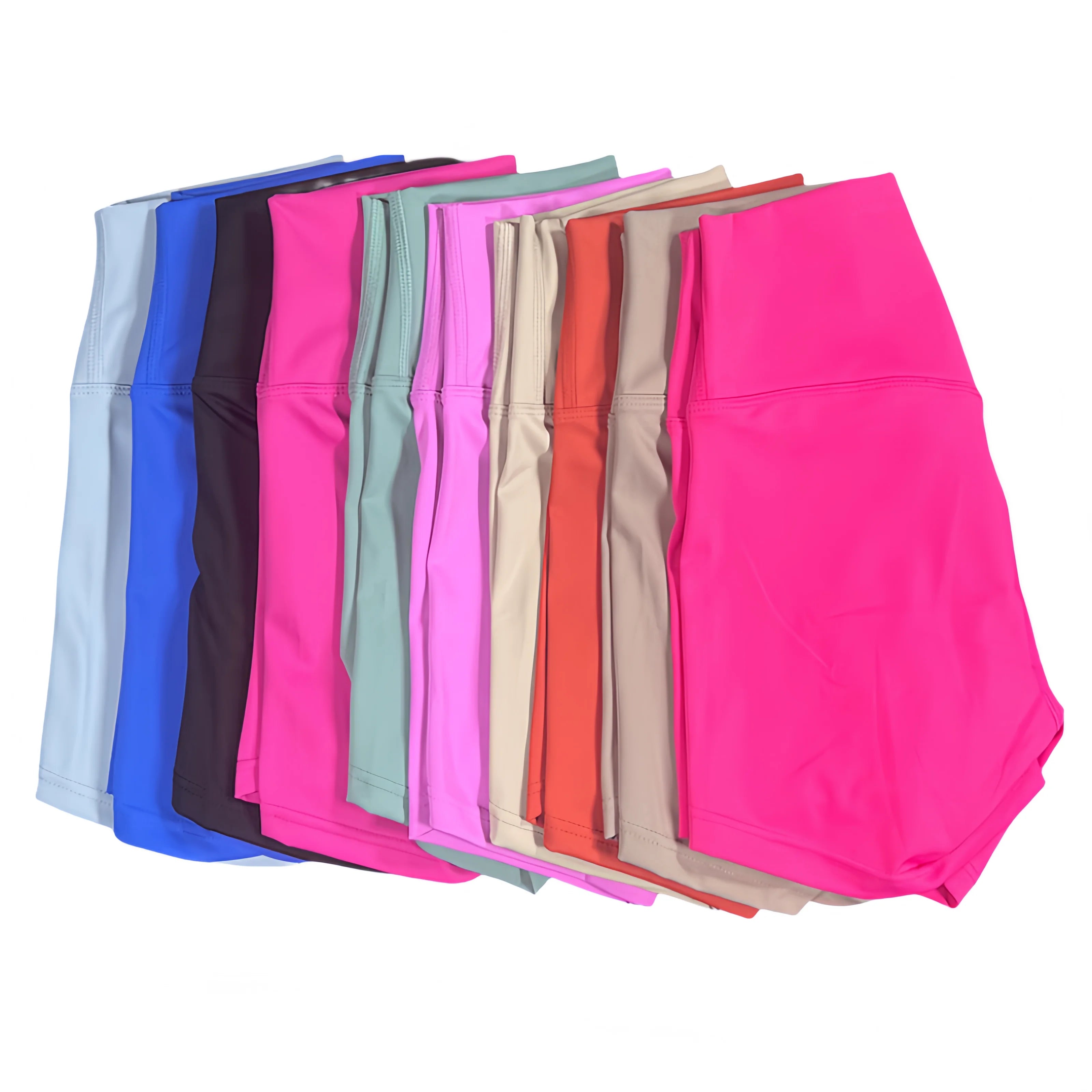High-Waist Peach Lift Yoga Shorts – Women’s Quick-Dry 3-Point Fitness & Running Shorts