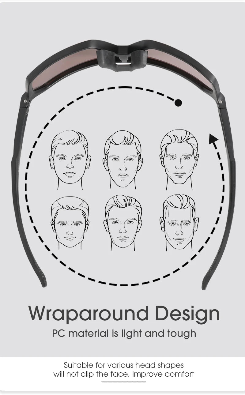 SCVCN Unisex Cycling Glasses – UV400 MTB & Road Bike Sunglasses for Outdoor Sports