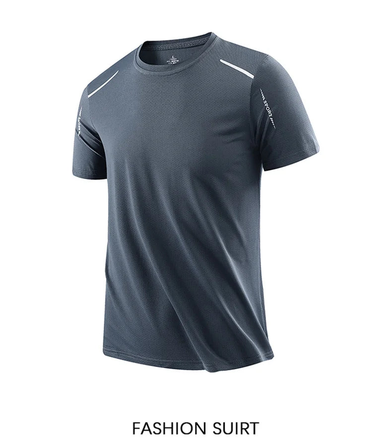 CHRLCK Men’s Quick-Dry Running & Outdoor Sports T-Shirt – Breathable Hiking, Fishing & Fitness Tee