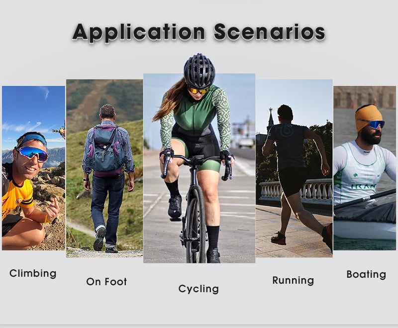 SCVCN Unisex Cycling Glasses – UV400 MTB & Road Bike Sunglasses for Outdoor Sports