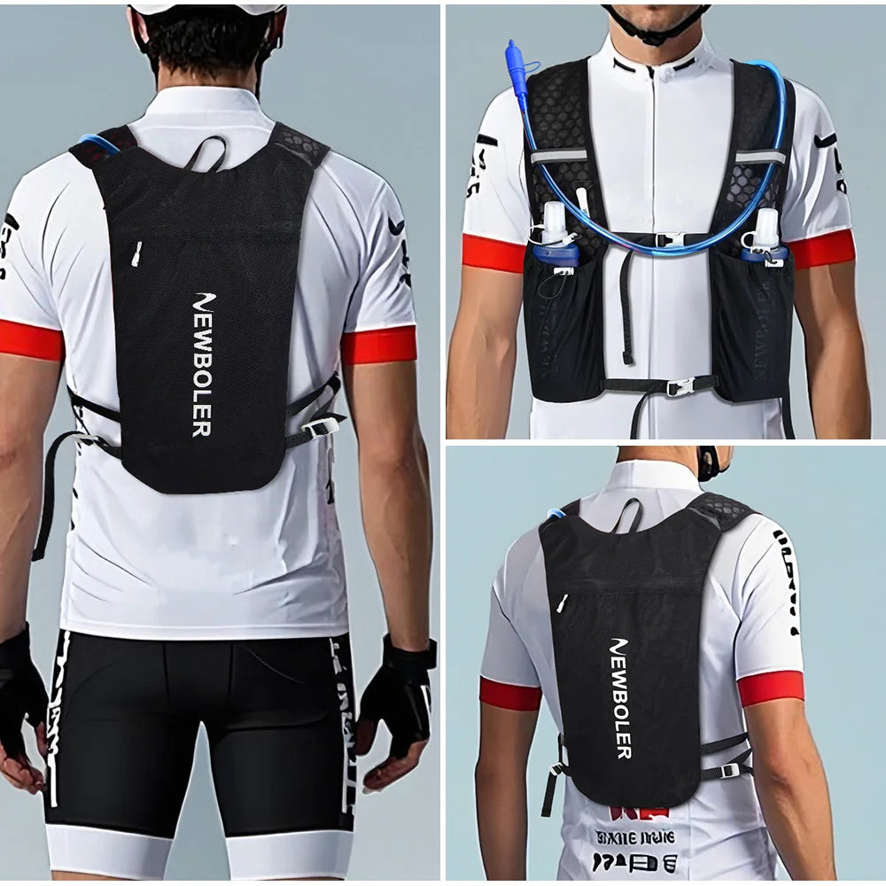 NEWBOLER Breathable Hydration Vest – Lightweight Trail Running & Cycling Backpack