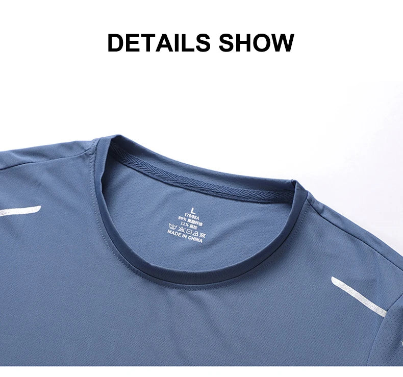 CHRLCK Men’s Quick-Dry Running & Outdoor Sports T-Shirt – Breathable Hiking, Fishing & Fitness Tee