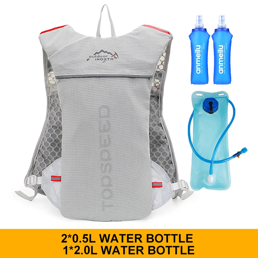 5L Ultralight Hydration Running Vest – Unisex Trail & Marathon Backpack with 17 oz Water Bottle