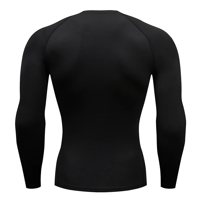 Men’s Long-Sleeve Compression T-Shirt – Running, Gym & Fitness Athletic Top